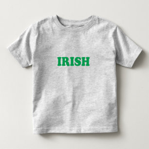 Saint Patrick's Day Irish Green Briefe grau Kleinkind T-shirt