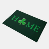 Saint Patrick's Day Irish Green Clover Kleeblatt D Fußmatte (Schrägansicht)