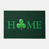 Saint Patrick's Day Irish Green Clover Kleeblatt D Fußmatte (Vorderseite)