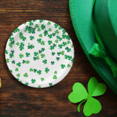 Saint Patrick's Day Irish Green Kleeblatt Clovers Pappteller