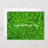 Saint Patrick's Day Irish Green Kleeblatt Postkarte (Vorne/Hinten)