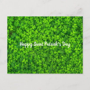 Saint Patrick's Day Irish Green Kleeblatt Postkarte