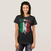 Saint Patricks Day Irish Italian O'talian Shamrock T-Shirt (Vorne ganz)