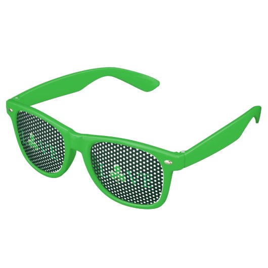 Saint Patrick's Day Irish Liebe Clover Kleeblatt Partybrille (Schrägansicht)