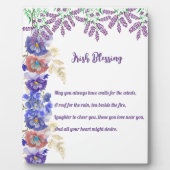 Saint Patrick's Day Irish Sessing Floral Collage Fotoplatte (Vorderseite)