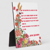 Saint Patrick's Day Irish Sessing Floral Collage Fotoplatte (Seite)