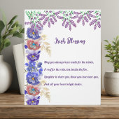 Saint Patrick's Day Irish Sessing Floral Collage Fotoplatte