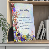 Saint Patrick's Day Irish Sessing Floral Collage Fotoplatte