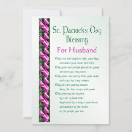 Saint Patrick's Day Irish Sessing für Husband Hol Feiertagskarte