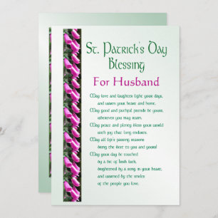 Saint Patrick's Day Irish Sessing für Husband Hol Feiertagskarte