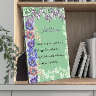 Saint Patrick's Day Irish Sessing Kleeblatt Clover Fotoplatte