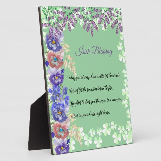 Saint Patrick's Day Irish Sessing Kleeblatt Clover Fotoplatte (Seite)