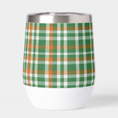 Saint Patrick's Day Irland Flaggenfarbener Gingham (Rückseite)