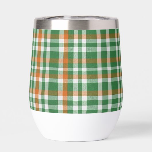 Saint Patrick's Day Irland Flaggenfarbener Gingham (Rückseite)