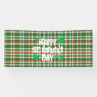 Saint Patrick's Day Irland Flaggenfarbener Gingham