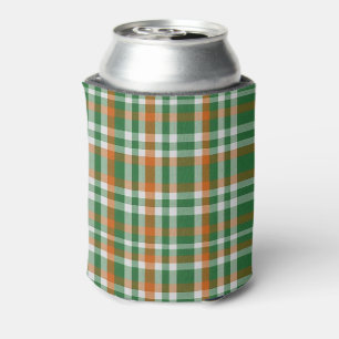 Saint Patrick's Day Irland Flaggenfarbener Gingham Dosenkühler