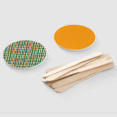 Saint Patrick's Day Irland Flaggenfarbener Gingham Fächer (Non-assembled)