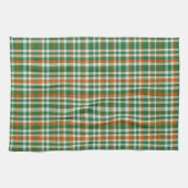 Saint Patrick's Day Irland Flaggenfarbener Gingham Geschirrtuch (Horizontal)