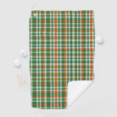 Saint Patrick's Day Irland Flaggenfarbener Gingham Golfhandtuch (Insitu)