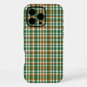 Saint Patrick's Day Irland Flaggenfarbener Gingham iPhone 16 Pro Max Hülle
