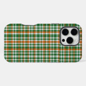 Saint Patrick's Day Irland Flaggenfarbener Gingham iPhone Hülle (Rückseite (Horizontal))