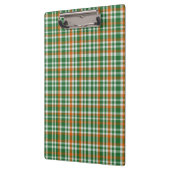 Saint Patrick's Day Irland Flaggenfarbener Gingham Klemmbrett (Links)