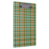 Saint Patrick's Day Irland Flaggenfarbener Gingham Klemmbrett (Rechts)