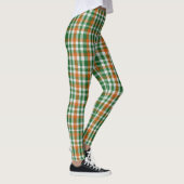 Saint Patrick's Day Irland Flaggenfarbener Gingham Leggings (Rechts)