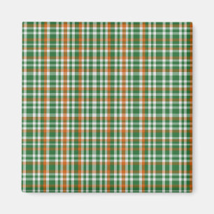 Saint Patrick's Day Irland Flaggenfarbener Gingham Magnet