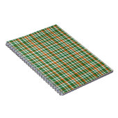 Saint Patrick's Day Irland Flaggenfarbener Gingham Notizblock (Rechte Seite)