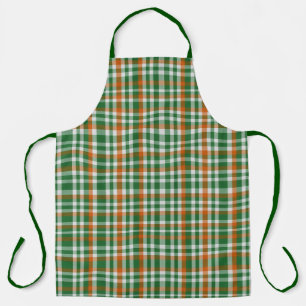 Saint Patrick's Day Irland Flaggenfarbener Gingham Schürze