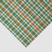 Saint Patrick's Day Irland Flaggenfarbener Gingham Seidenpapier (Ausschnitt)