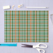 Saint Patrick's Day Irland Flaggenfarbener Gingham Seidenpapier (Handwerk)