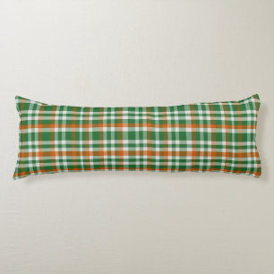 Saint Patrick's Day Irland Flaggenfarbener Gingham Seitenschläferkissen