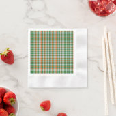 Saint Patrick's Day Irland Flaggenfarbener Gingham Serviette (Beispiel)
