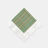 Saint Patrick's Day Irland Flaggenfarbener Gingham Serviette (Ecke)