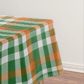 Saint Patrick's Day Irland Flaggenfarbener Gingham Tischdecke (Beispiel)