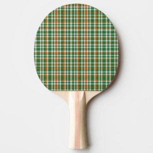 Saint Patrick's Day Irland Flaggenfarbener Gingham Tischtennis Schläger