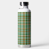 Saint Patrick's Day Irland Flaggenfarbener Gingham Trinkflasche (Rechts)