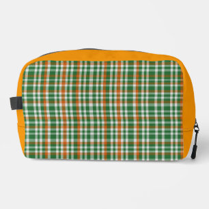 Saint Patrick's Day Irland Flaggenfarbener Gingham Waschbeutel