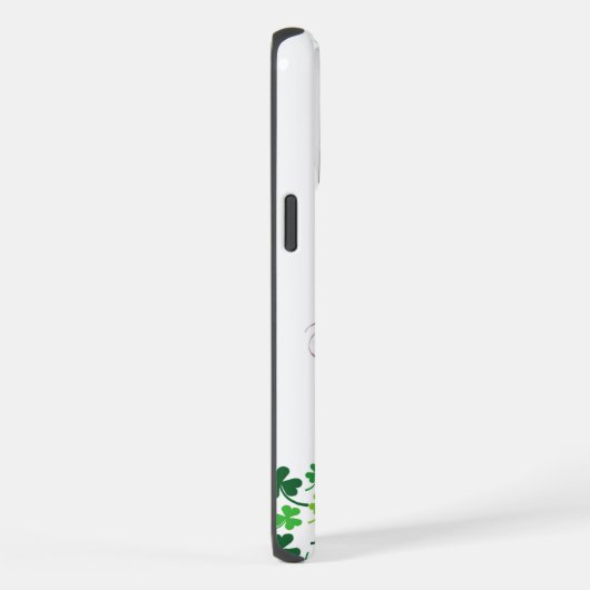 Saint Patrick's Day Klee Mädchen iPhone Hülle (Rechte Seite)