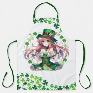 Saint Patrick's Day Klee Mädchen Schürze