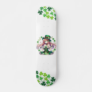 Saint Patrick's Day Klee Mädchen Skateboard