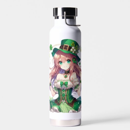Saint Patrick's Day Klee Mädchen Trinkflasche (Links)