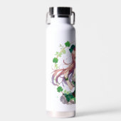 Saint Patrick's Day Klee Mädchen Trinkflasche (Vorne)