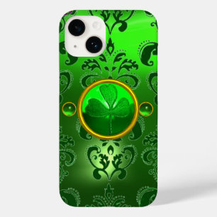SAINT PATRICK'S DAY KLEEBLATT MIT GREEN DAMASK Case-Mate iPhone HÜLLE
