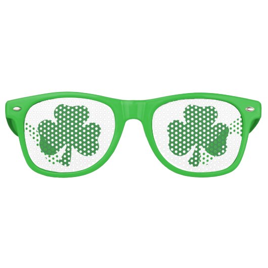 Saint Patrick's Day Kleeblatt Party Glasses Sonnenbrille (Vorderseite)