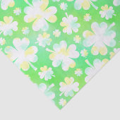 Saint Patrick's Day Kleeblatts Retro Wasserfarbe Seidenpapier (Ausschnitt)