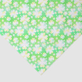 Saint Patrick's Day Kleeblatts Retro Wasserfarbe Seidenpapier (Ausschnitt)