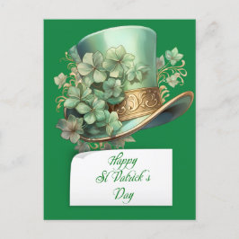 Saint Patrick's Day Leprechaun Hat Feiertagspostkarte